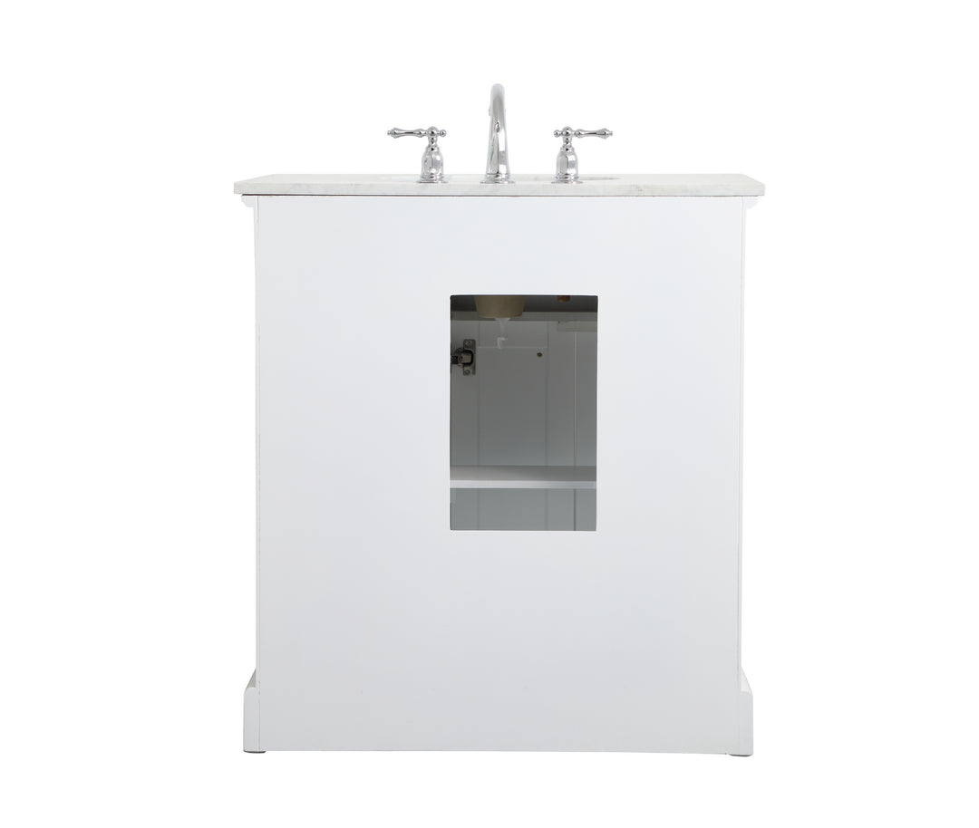 Elegant Lighting - VF15032WH - Single Bathroom Vanity - Americana - white