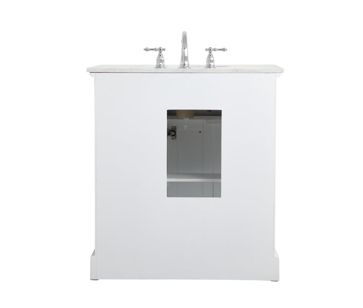 Elegant Lighting - VF15032WH - Single Bathroom Vanity - Americana - white
