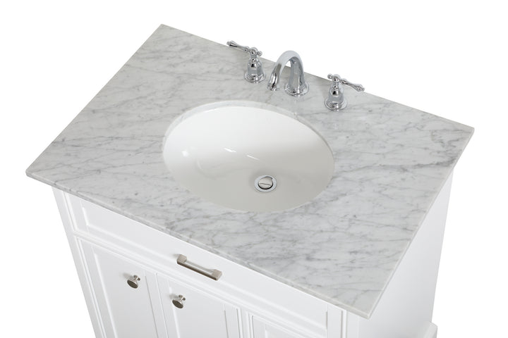 Elegant Lighting - VF15032WH - Single Bathroom Vanity - Americana - white