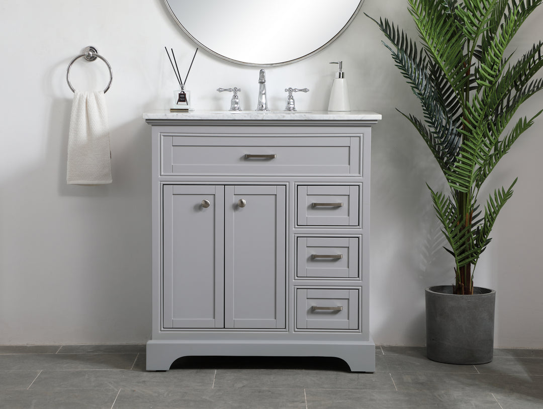 Elegant Lighting - VF15032GR - Single Bathroom Vanity - Americana - grey