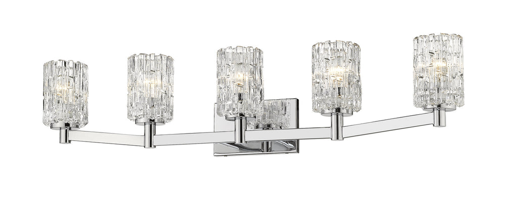 Z-Lite Canada - 1931-5V-CH - Five Light Vanity - Aubrey - Chrome