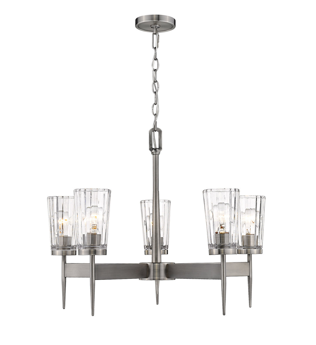 Z-Lite Canada - 1932-5AN - Five Light Chandelier - Flair - Antique Nickel