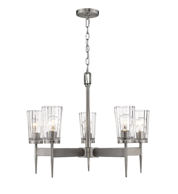 Z-Lite Canada - 1932-5AN - Five Light Chandelier - Flair - Antique Nickel