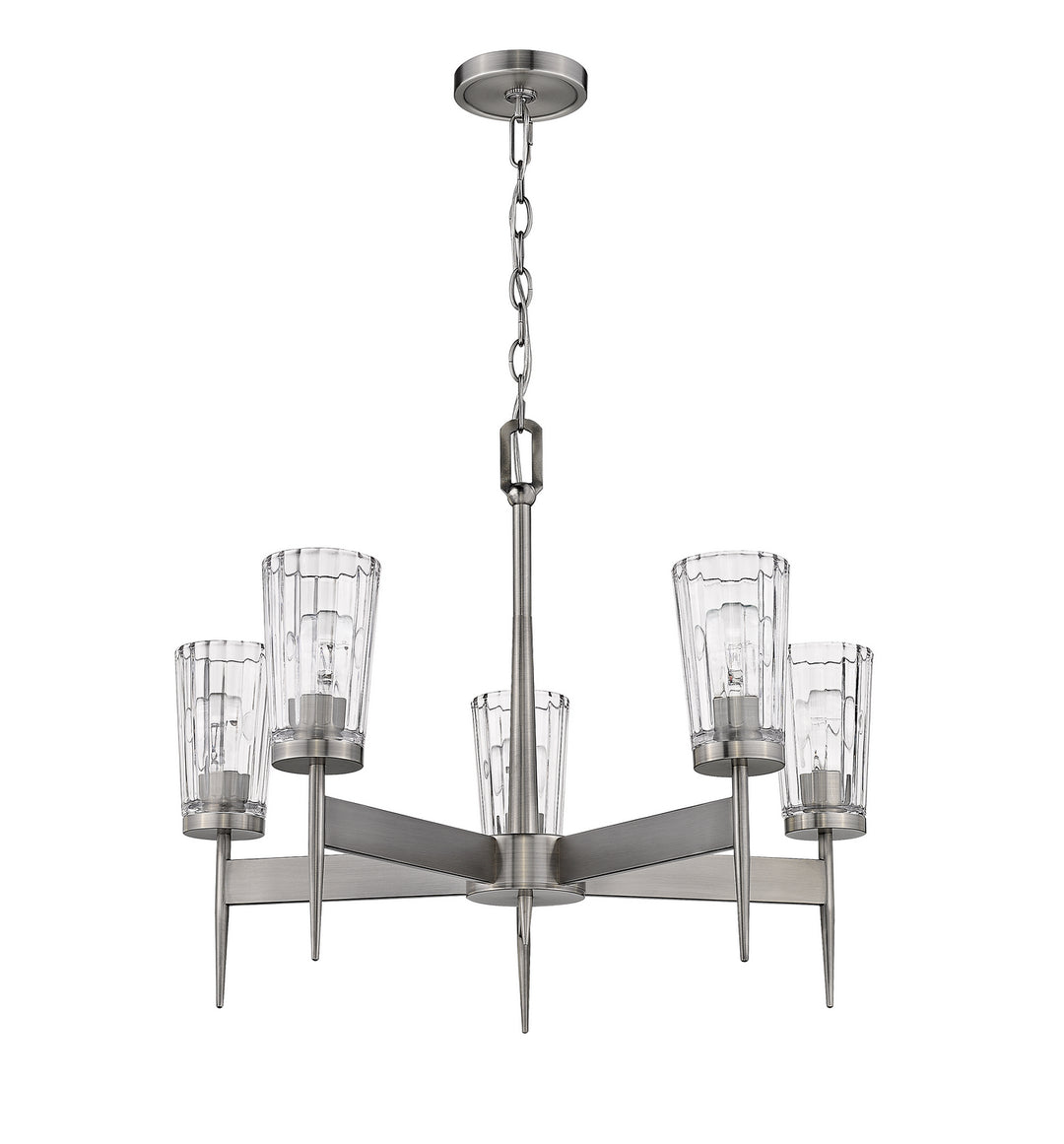 Z-Lite Canada - 1932-5AN - Five Light Chandelier - Flair - Antique Nickel