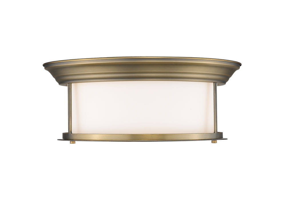 Z-Lite Canada - 2011F16-HBR - Three Light Flush Mount - Sonna - Heritage Brass