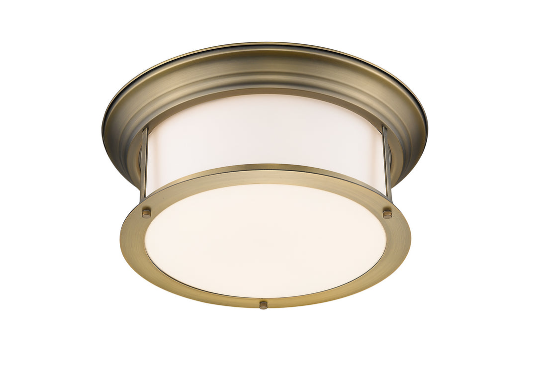 Z-Lite Canada - 2011F16-HBR - Three Light Flush Mount - Sonna - Heritage Brass