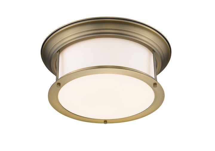 Z-Lite Canada - 2011F16-HBR - Three Light Flush Mount - Sonna - Heritage Brass