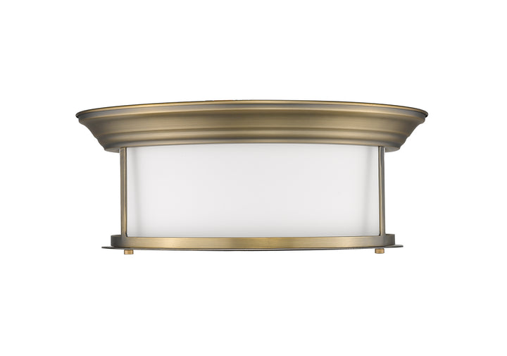 Z-Lite Canada - 2011F16-HBR - Three Light Flush Mount - Sonna - Heritage Brass