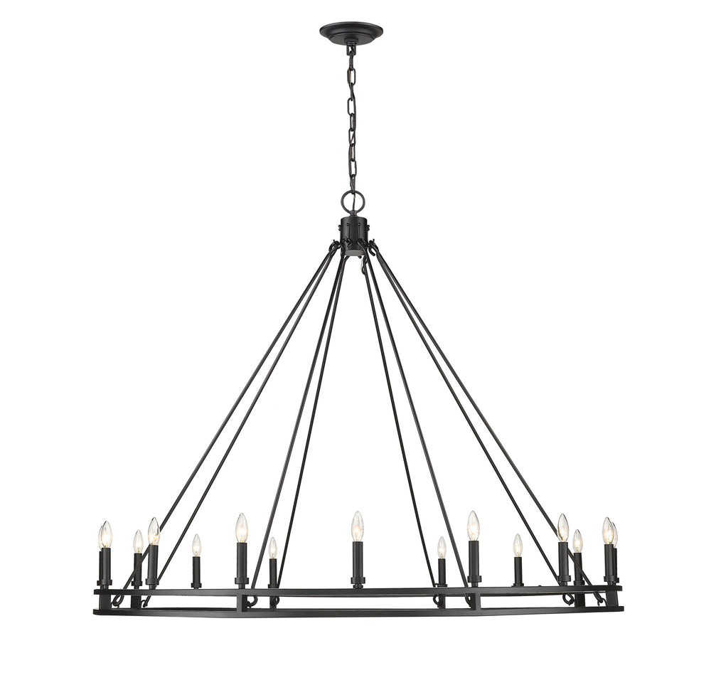 Z-Lite Canada - 4005-16MB - 16 Light Chandelier - Dennison - Matte Black