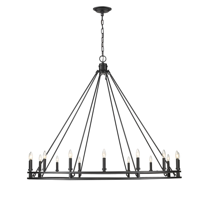 Z-Lite Canada - 4005-16MB - 16 Light Chandelier - Dennison - Matte Black