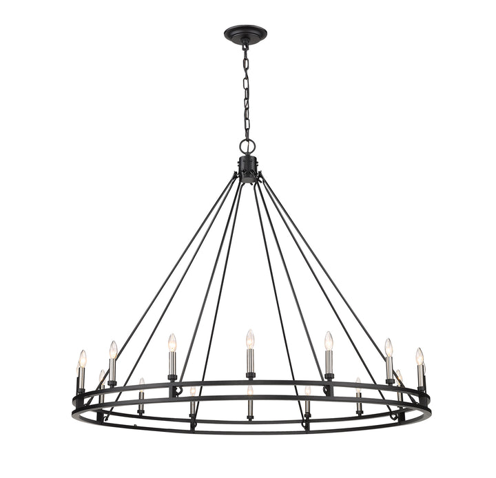 Z-Lite Canada - 4005-16MB - 16 Light Chandelier - Dennison - Matte Black