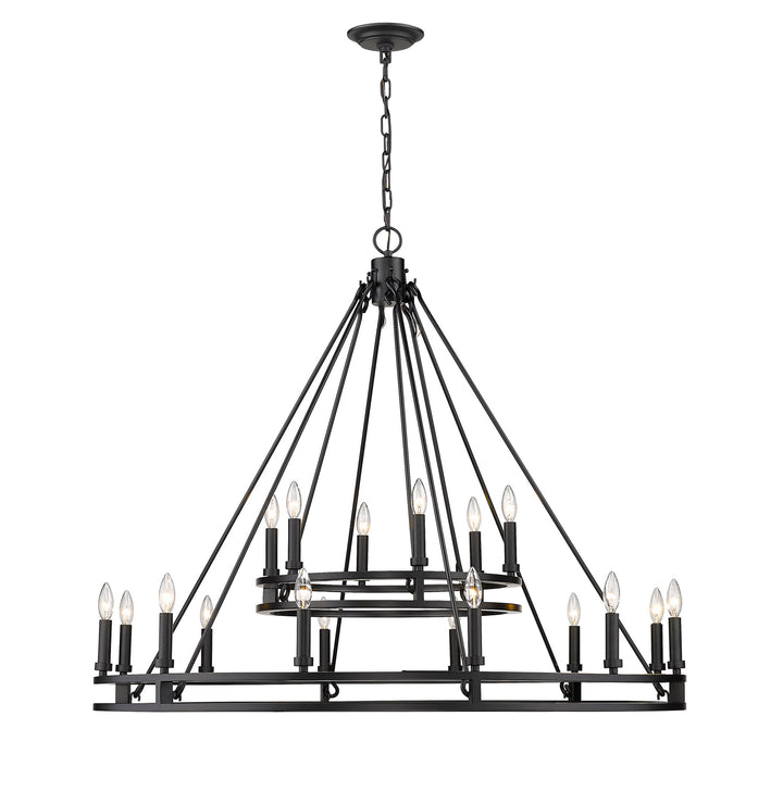 Z-Lite Canada - 4005-18MB - 18 Light Chandelier - Dennison - Matte Black