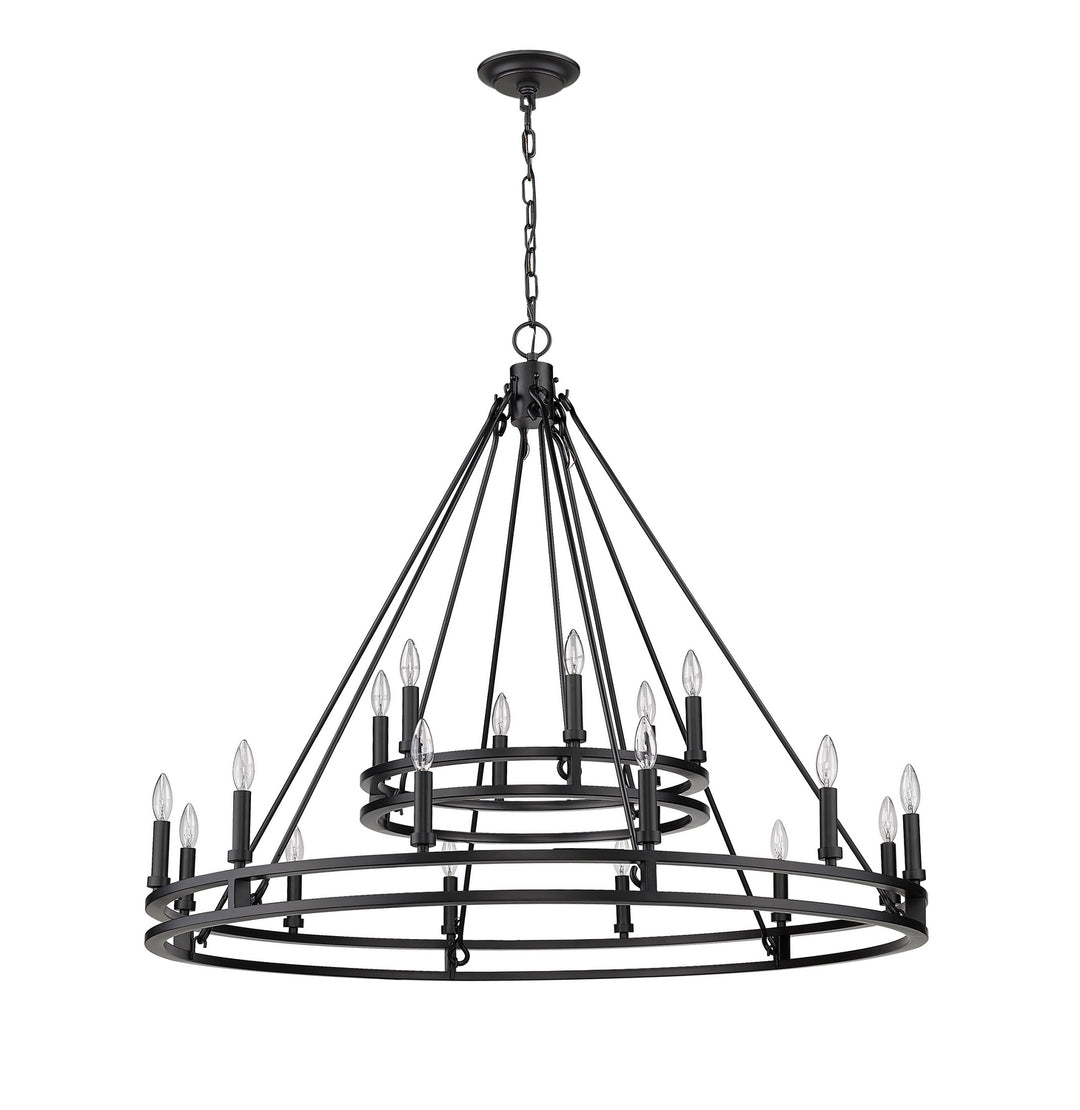 Z-Lite Canada - 4005-18MB - 18 Light Chandelier - Dennison - Matte Black