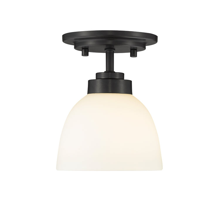 Z-Lite Canada - 443F1-MB - One Light Flush Mount - Ashton - Matte Black