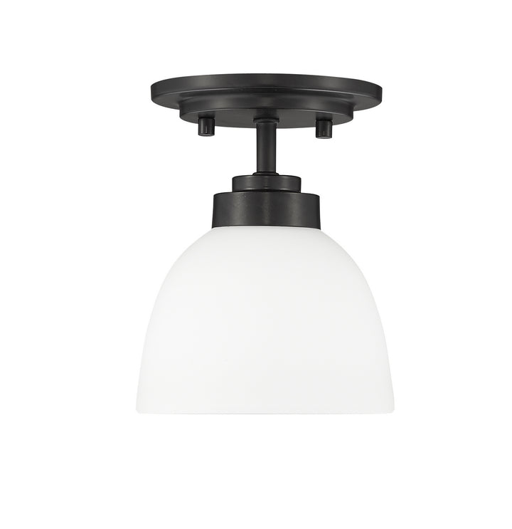 Z-Lite Canada - 443F1-MB - One Light Flush Mount - Ashton - Matte Black