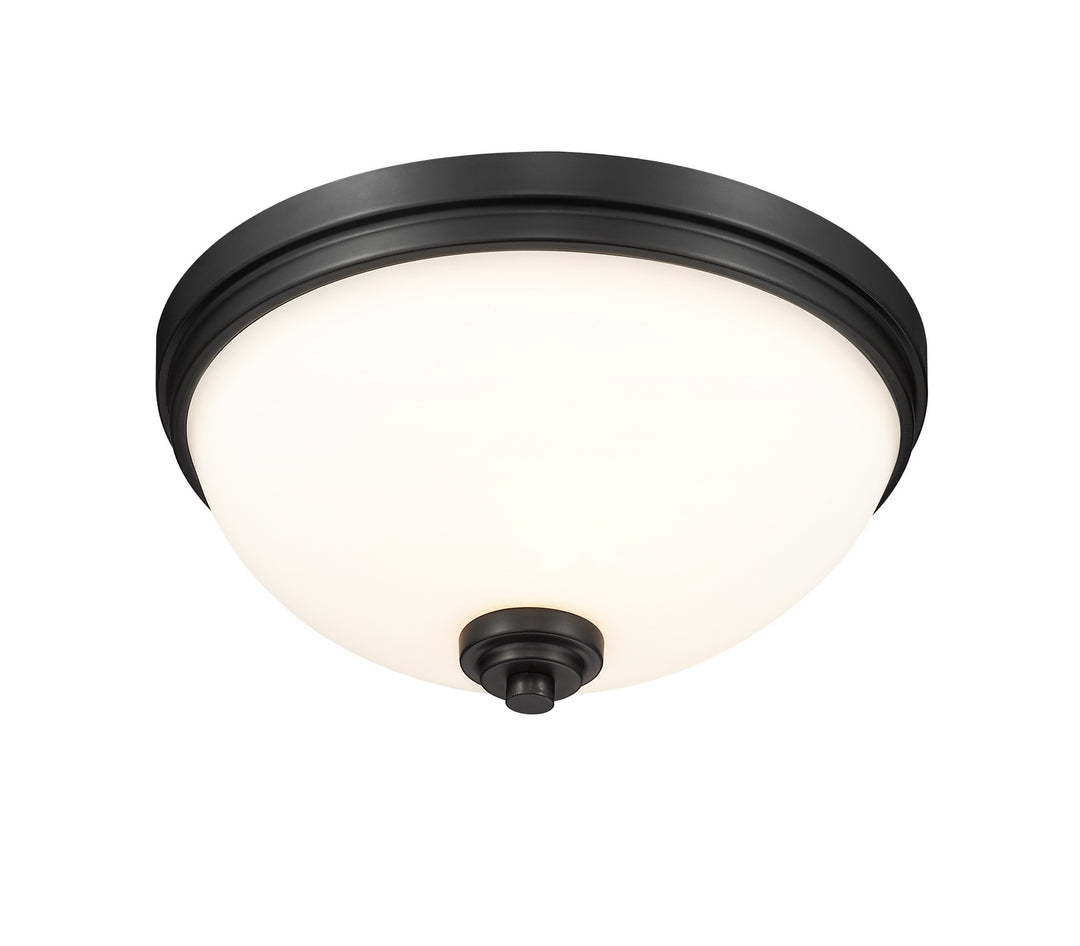 Z-Lite Canada - 443F3-MB - Three Light Flush Mount - Ashton - Matte Black