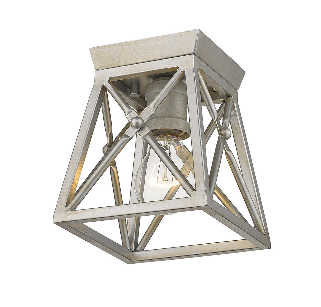 Z-Lite Canada - 447F1-AS - One Light Flush Mount - Trestle - Antique Silver