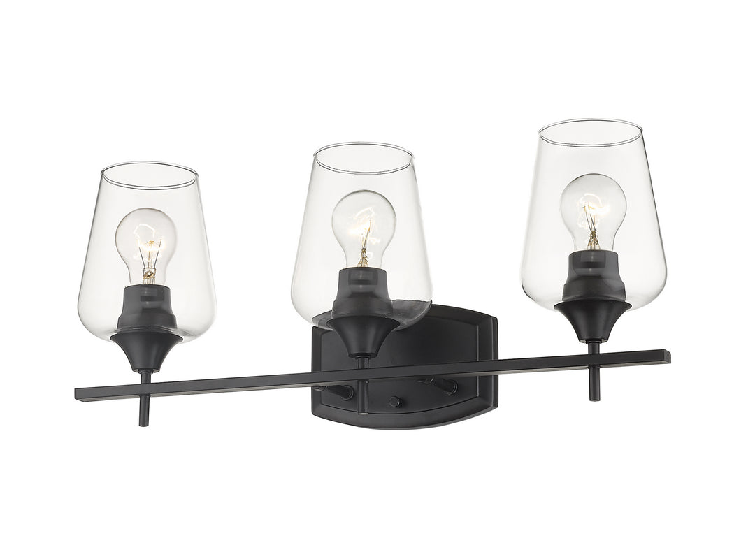 Z-Lite Canada - 473-3V-MB - Three Light Vanity - Joliet - Matte Black