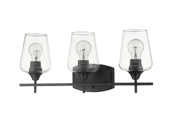 Z-Lite Canada - 473-3V-MB - Three Light Vanity - Joliet - Matte Black