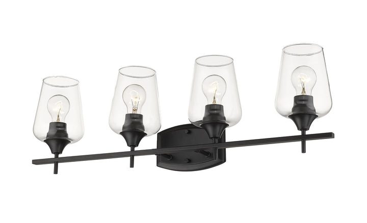 Z-Lite Canada - 473-4V-MB - Four Light Vanity - Joliet - Matte Black