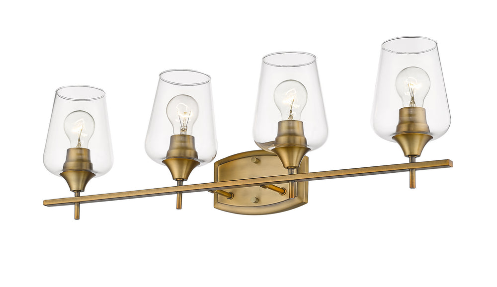 Z-Lite Canada - 473-4V-OBR - Four Light Vanity - Joliet - Olde Brass