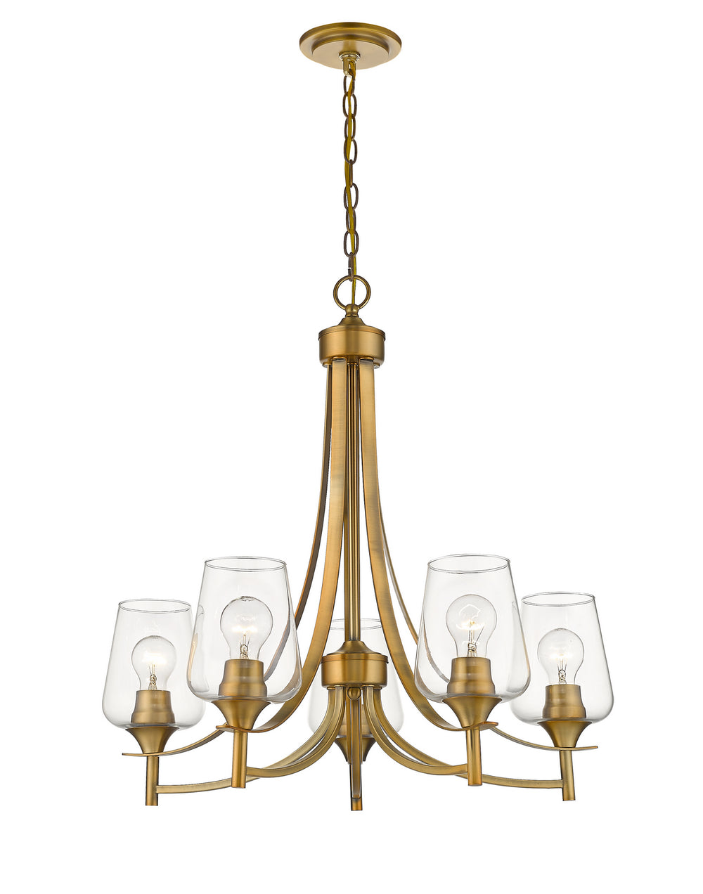 Z-Lite Canada - 473-5OBR - Five Light Chandelier - Joliet - Olde Brass