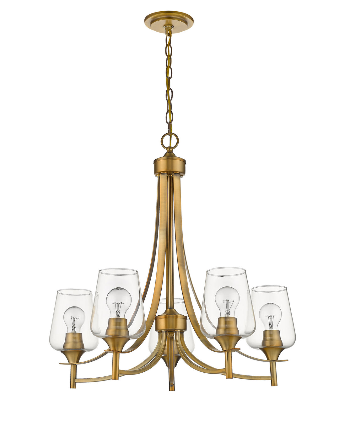 Z-Lite Canada - 473-5OBR - Five Light Chandelier - Joliet - Olde Brass