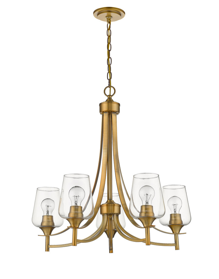 Z-Lite Canada - 473-5OBR - Five Light Chandelier - Joliet - Olde Brass