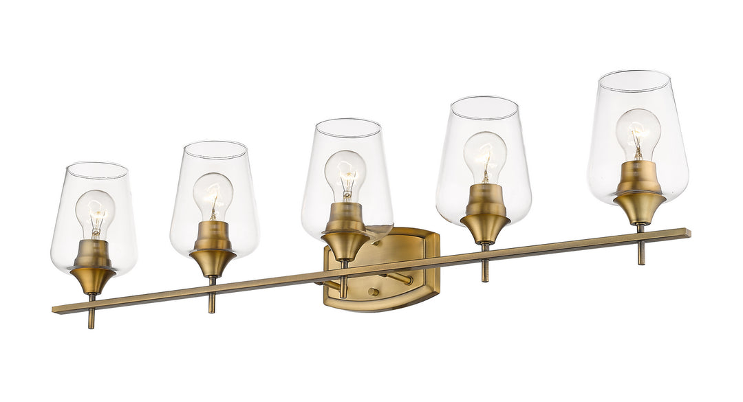 Z-Lite Canada - 473-5V-OBR - Five Light Vanity - Joliet - Olde Brass