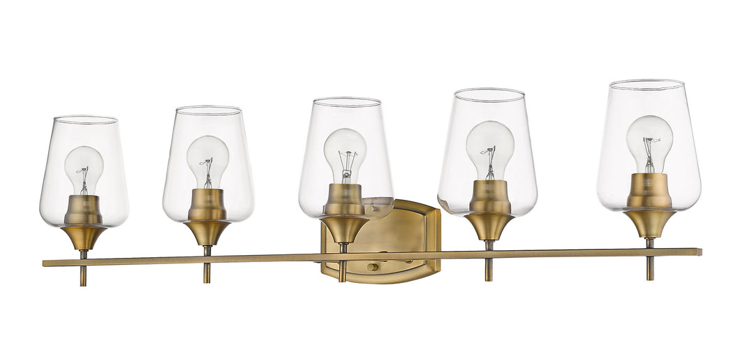 Z-Lite Canada - 473-5V-OBR - Five Light Vanity - Joliet - Olde Brass