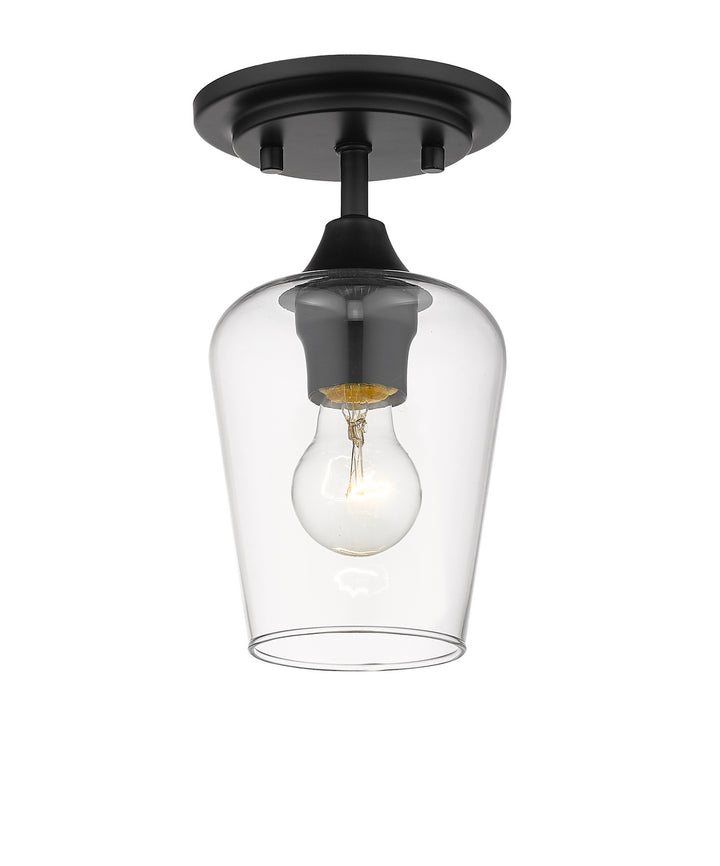 Z-Lite Canada - 473F1-MB - One Light Flush Mount - Joliet - Matte Black
