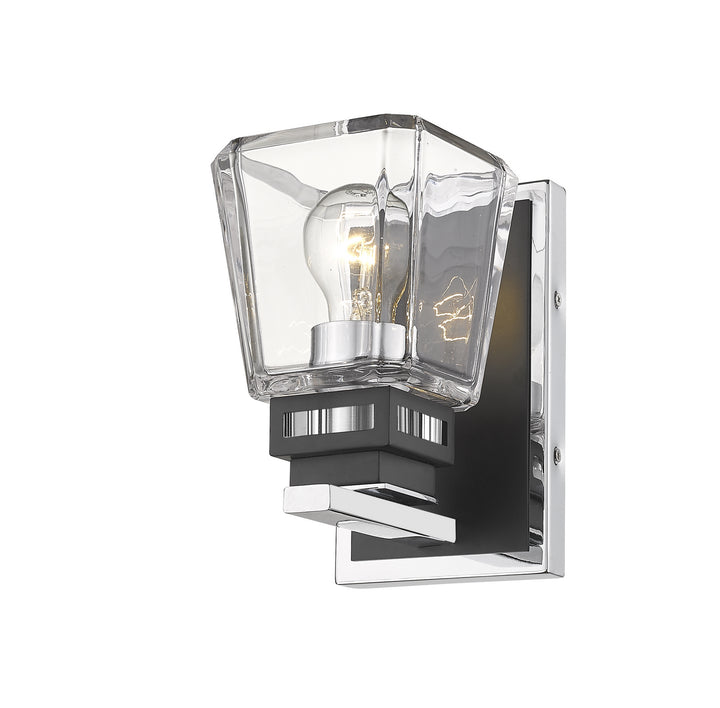 Z-Lite Canada - 474-1S-CH-MB - One Light Wall Sconce - Jackson - Chrome + Matte Black