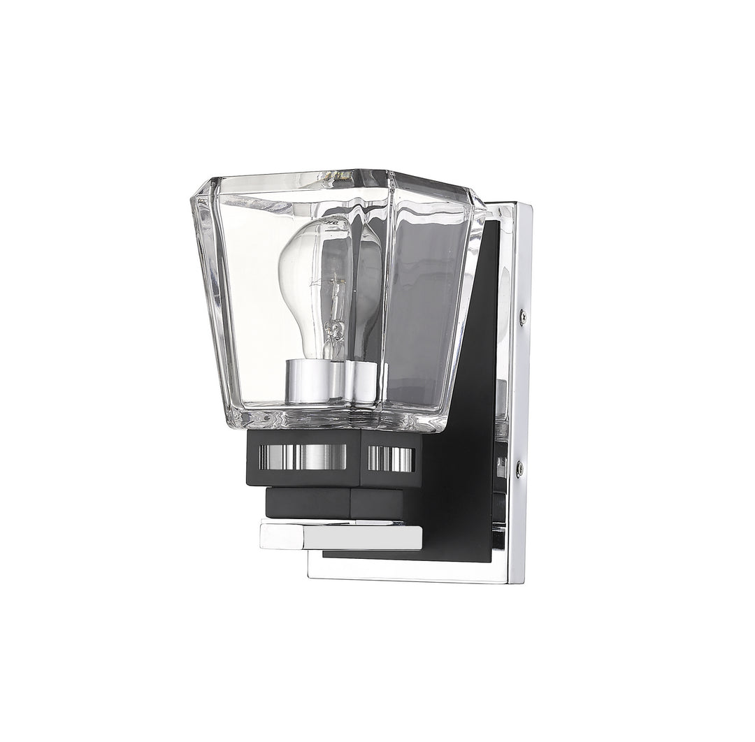 Z-Lite Canada - 474-1S-CH-MB - One Light Wall Sconce - Jackson - Chrome + Matte Black