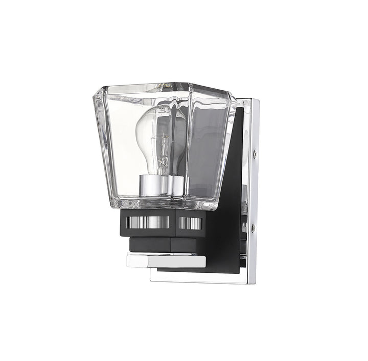 Z-Lite Canada - 474-1S-CH-MB - One Light Wall Sconce - Jackson - Chrome + Matte Black