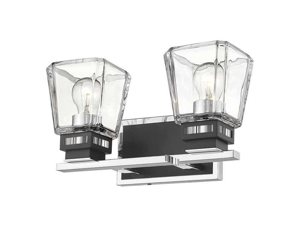 Z-Lite Canada - 474-2V-CH-MB - Two Light Vanity - Jackson - Chrome + Matte Black