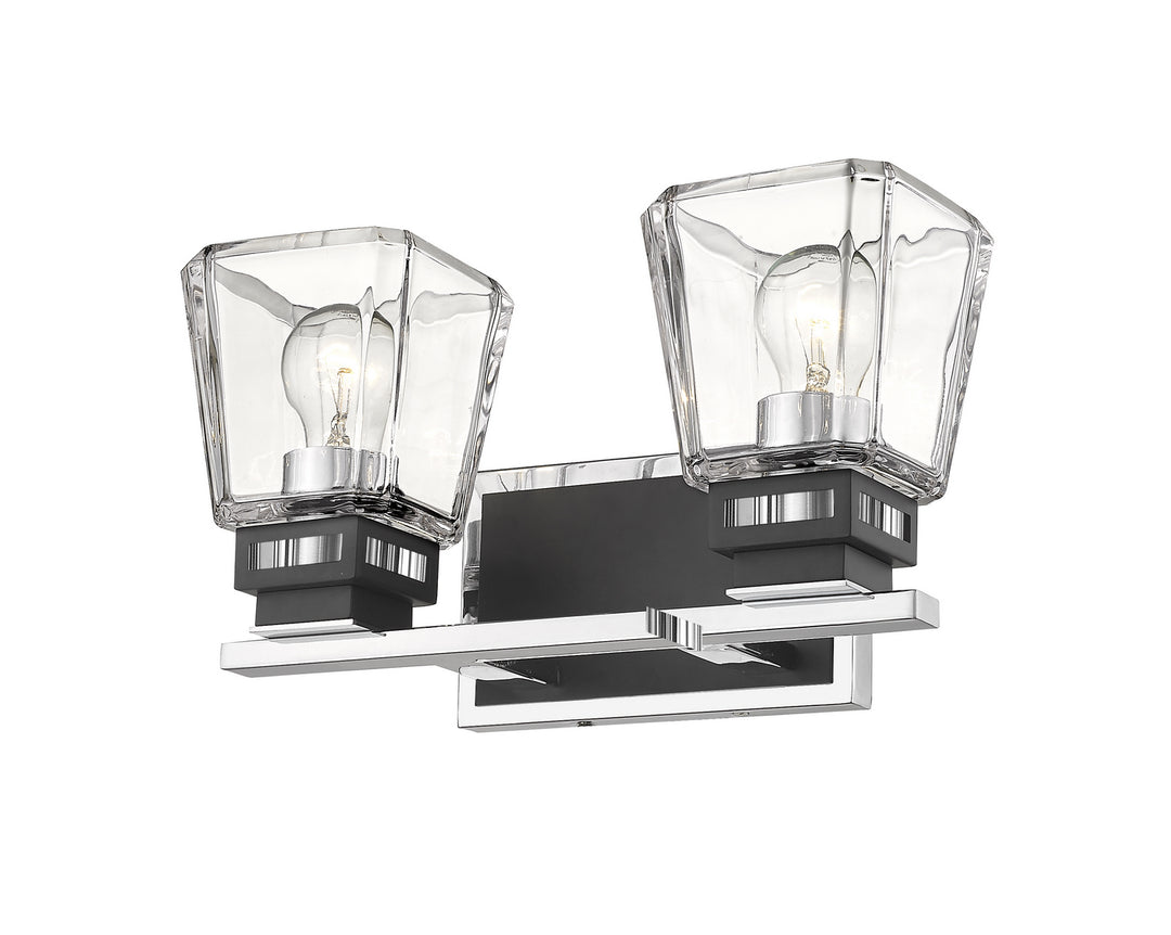 Z-Lite Canada - 474-2V-CH-MB - Two Light Vanity - Jackson - Chrome + Matte Black