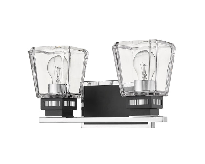 Z-Lite Canada - 474-2V-CH-MB - Two Light Vanity - Jackson - Chrome + Matte Black