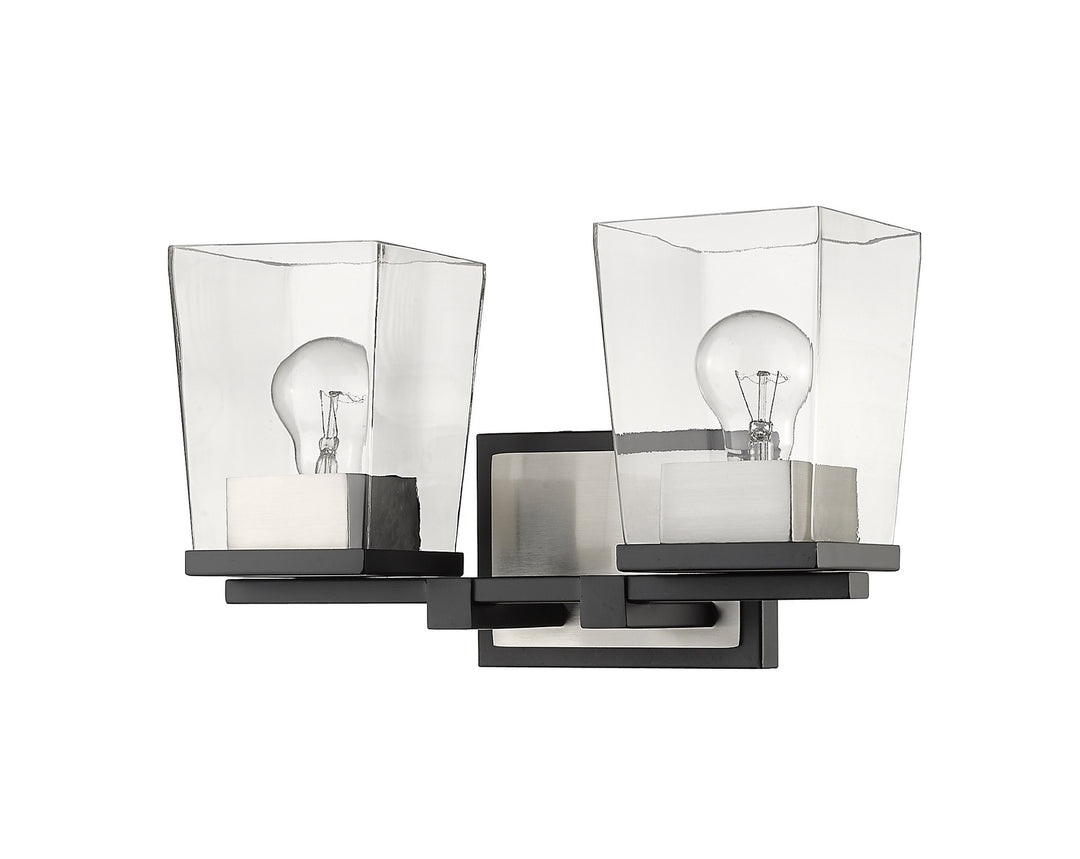 Z-Lite Canada - 475-2V-MB-BN - Two Light Vanity - Bleeker Street - Matte Black + Brushed Nickel