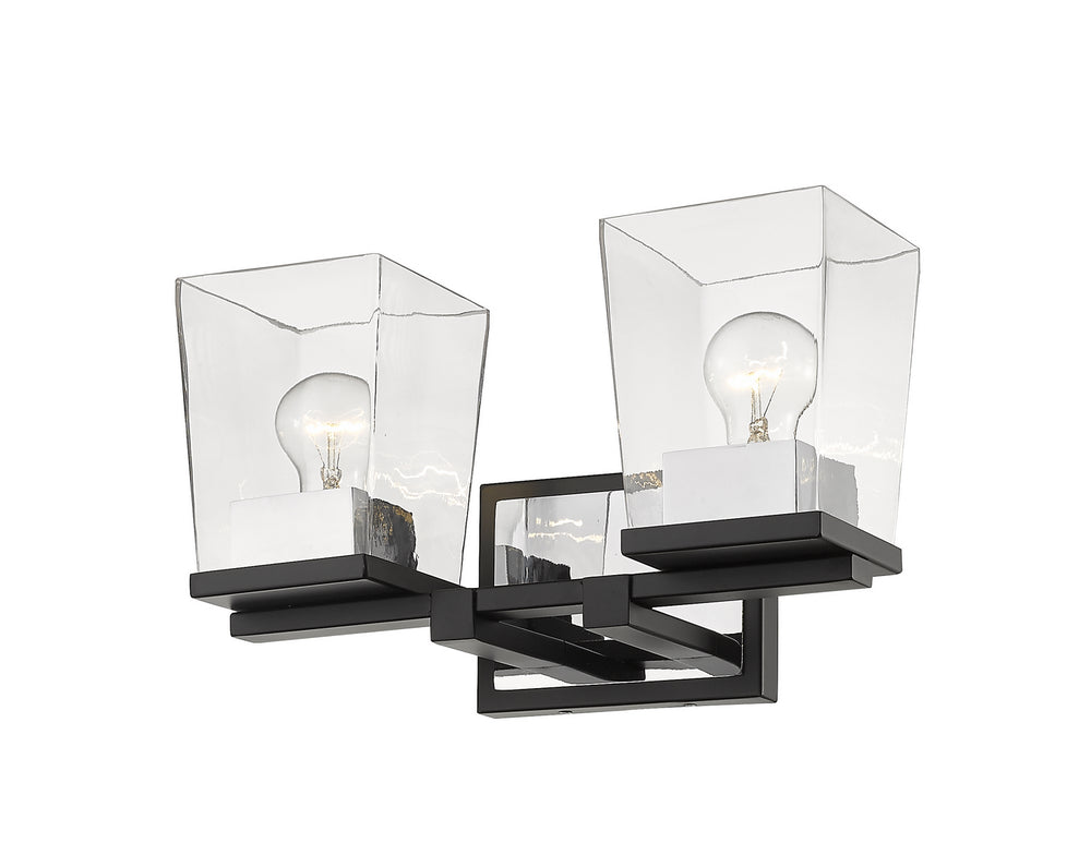 Z-Lite Canada - 475-2V-MB-CH - Two Light Vanity - Bleeker Street - Matte Black + Chrome