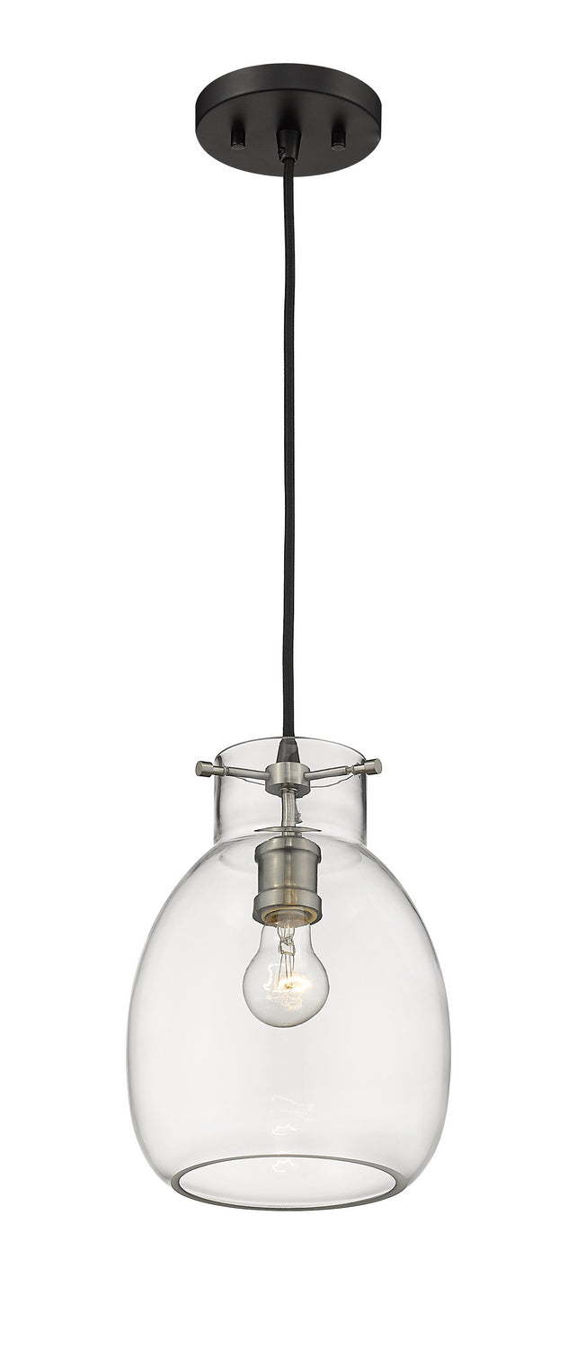 Z-Lite Canada - 476MP-MB-BN - One Light Pendant - Bella - Matte Black + Brushed Nickel