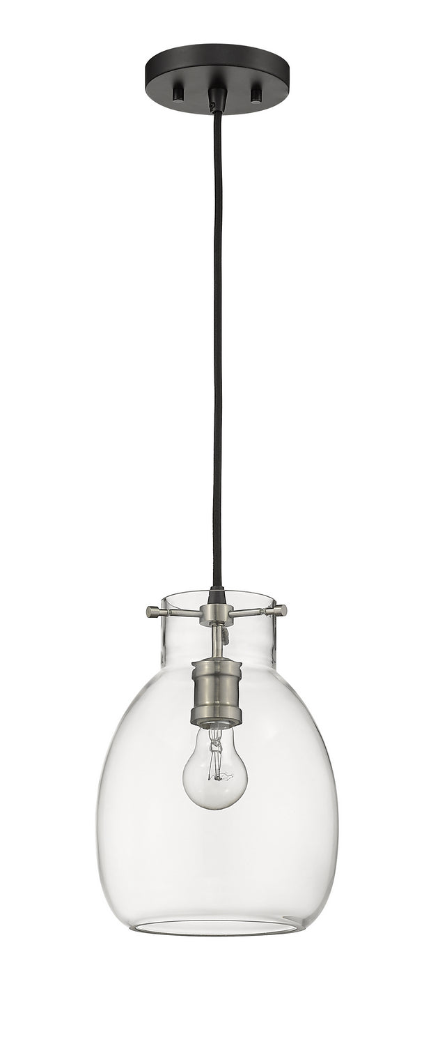Z-Lite Canada - 476MP-MB-BN - One Light Pendant - Bella - Matte Black + Brushed Nickel