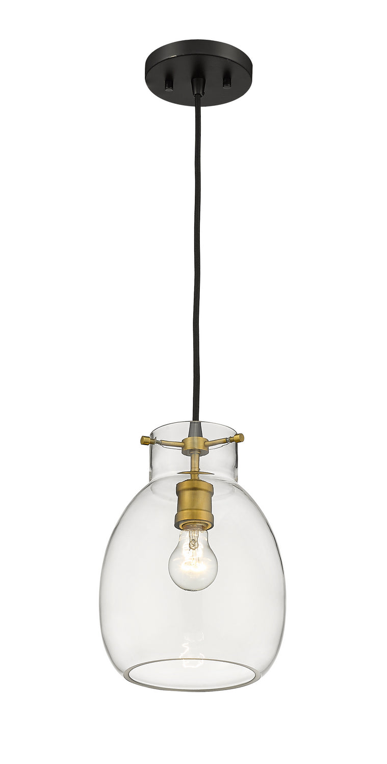 Z-Lite Canada - 476MP-MB-OBR - One Light Pendant - Bella - Matte Black + Olde Brass
