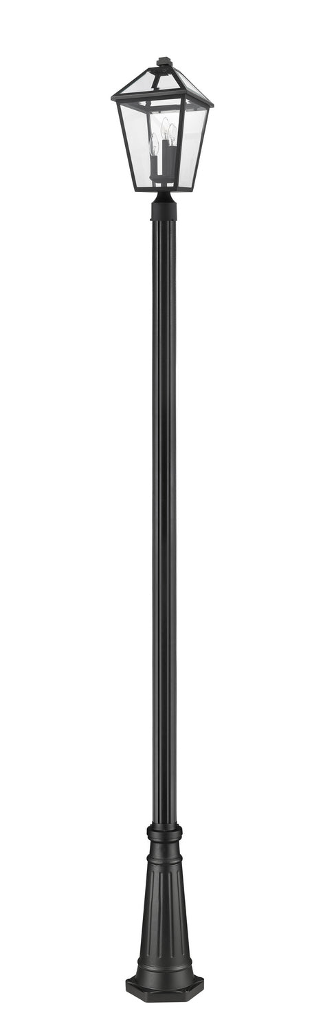 Z-Lite Canada - 579PHBR-519P-BK - Three Light Outdoor Post Mounted Fixture - Talbot - Black