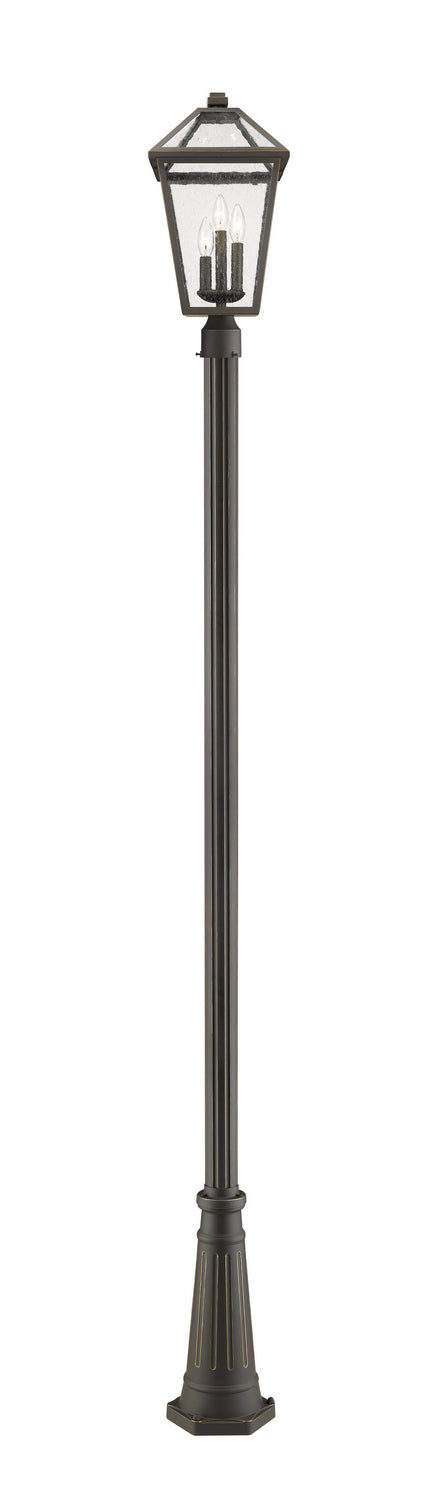 Z-Lite Canada - 579PHBR-519P-ORB - Three Light Outdoor Post Mounted Fixture - Talbot - Oil Rubbed Bronze