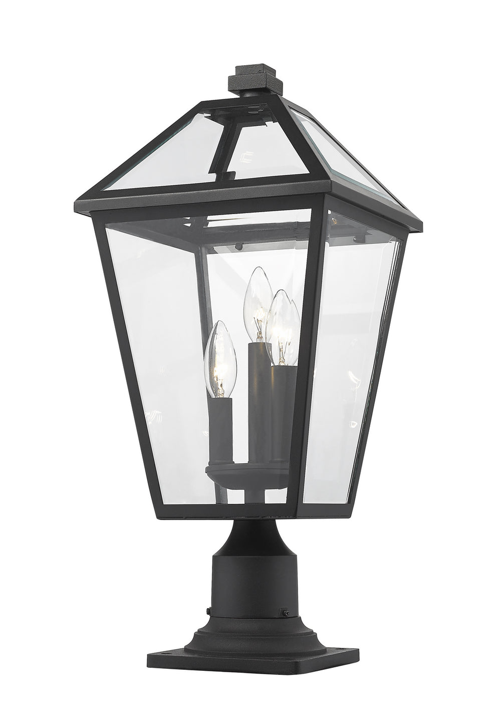 Z-Lite Canada - 579PHBR-533PM-BK - Three Light Outdoor Pier Mounted Fixture - Talbot - Black
