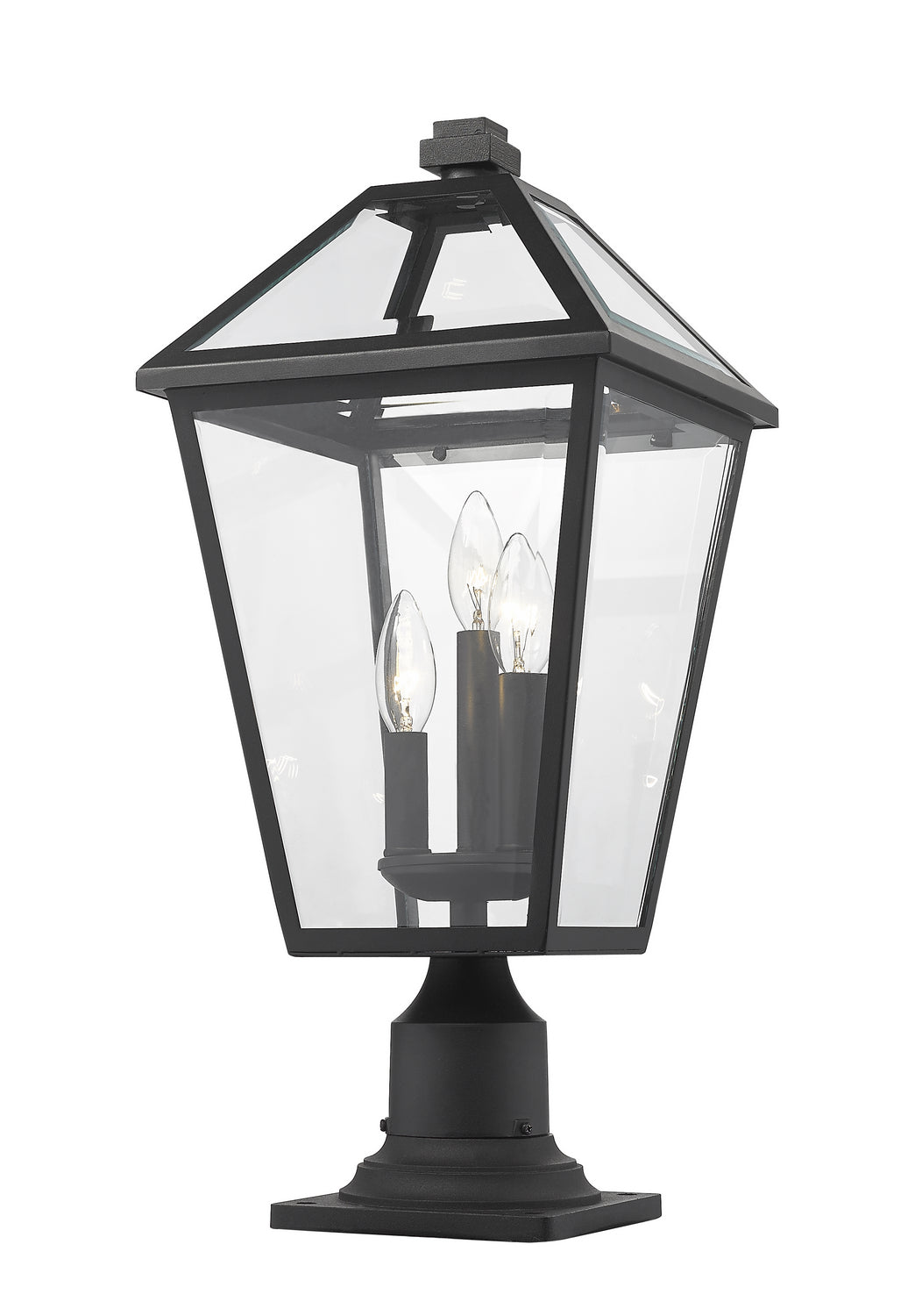 Z-Lite Canada - 579PHBR-533PM-BK - Three Light Outdoor Pier Mounted Fixture - Talbot - Black
