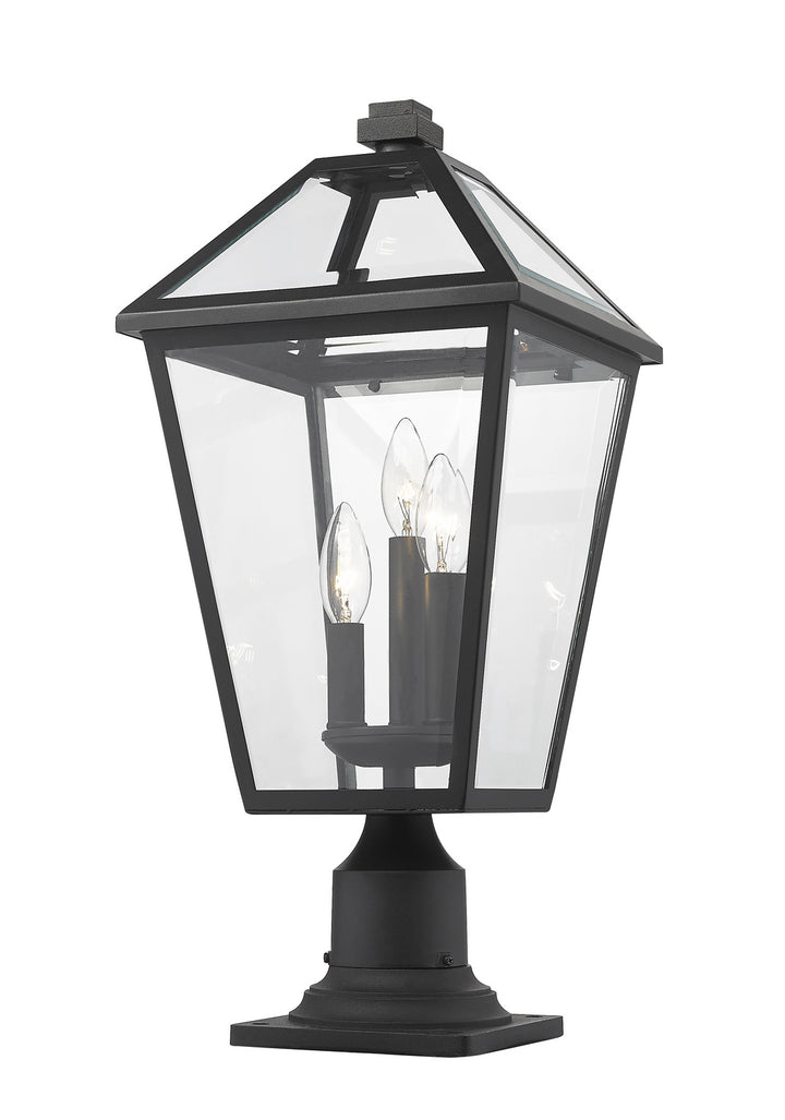 Z-Lite Canada - 579PHBR-533PM-BK - Three Light Outdoor Pier Mounted Fixture - Talbot - Black