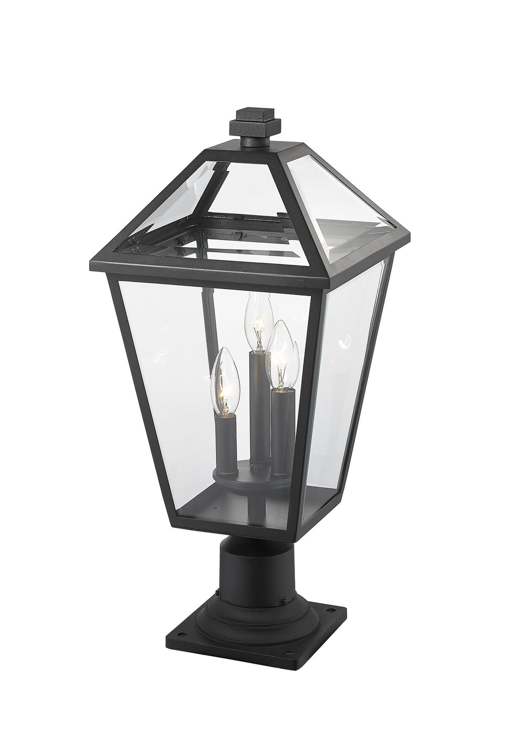 Z-Lite Canada - 579PHBR-533PM-BK - Three Light Outdoor Pier Mounted Fixture - Talbot - Black