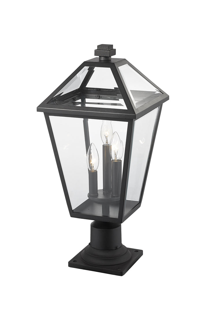 Z-Lite Canada - 579PHBR-533PM-BK - Three Light Outdoor Pier Mounted Fixture - Talbot - Black
