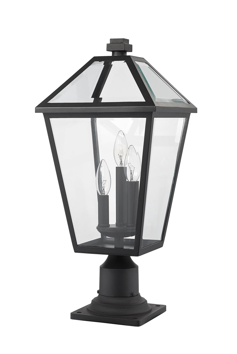 Z-Lite Canada - 579PHBR-533PM-BK - Three Light Outdoor Pier Mounted Fixture - Talbot - Black